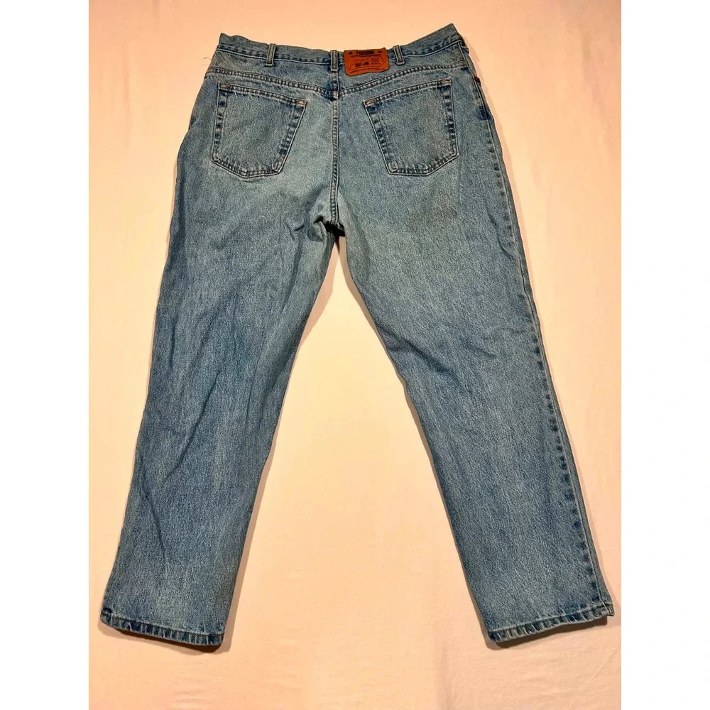 Vintage Premium Original Blue Label Jeans Mens 38x30 Relaxed Tapered Made in USA